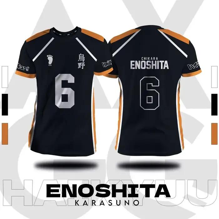 Haikyuu Fukurodani Hinata dessin animé Cosplay hommes maillot été à manches courtes enfants t-shirt