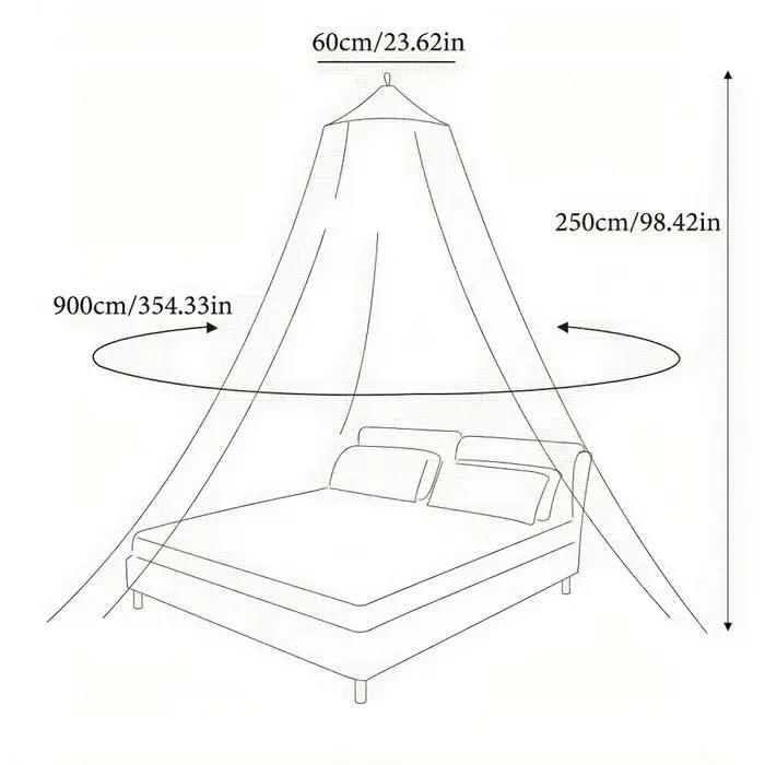 Moustiquaire de lit pour enfants en forme de dôme lumineux, pliable, à étoiles autocollantes DIY, po