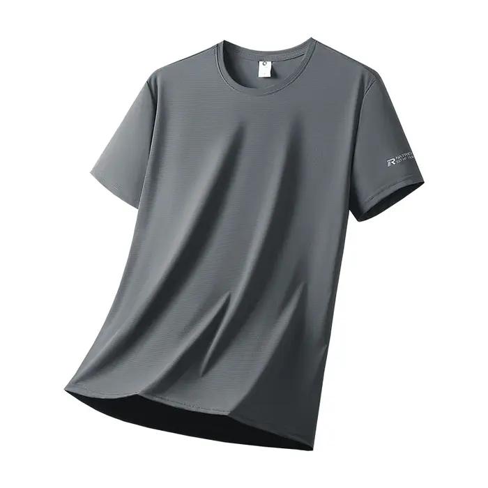 Ice inj-T-shirt de sport décontracté à haute élasticité pour hommes