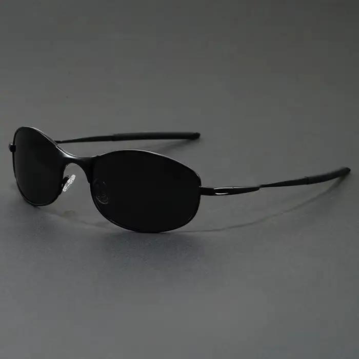 Lunettes de soleil polarisées pour hommes, Protection UV400, monture métallique Ultra légère, pour l