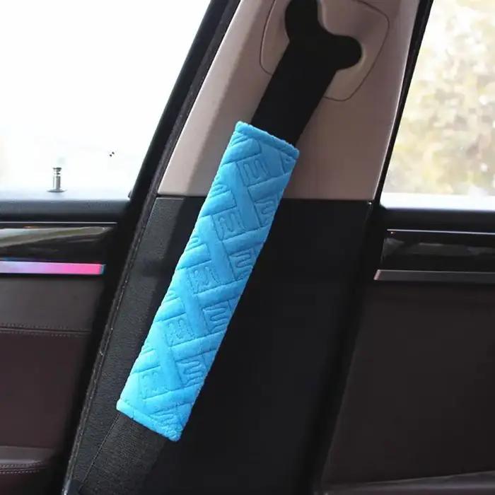 Coussinets de protection en peluche pour ceinture de sécurité de voiture, réduisent la pression de l