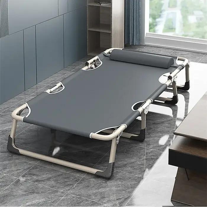 Chaise de plage inclinable multifonctionnelle lit pliant bureau portable pause déjeuner détente extérieure intérieure