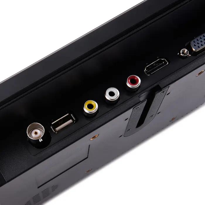 Moniteur de voiture HD de 10.1 pouces, écran numérique LCD, surveillance IPS 1024x600 avec HDMI VGA