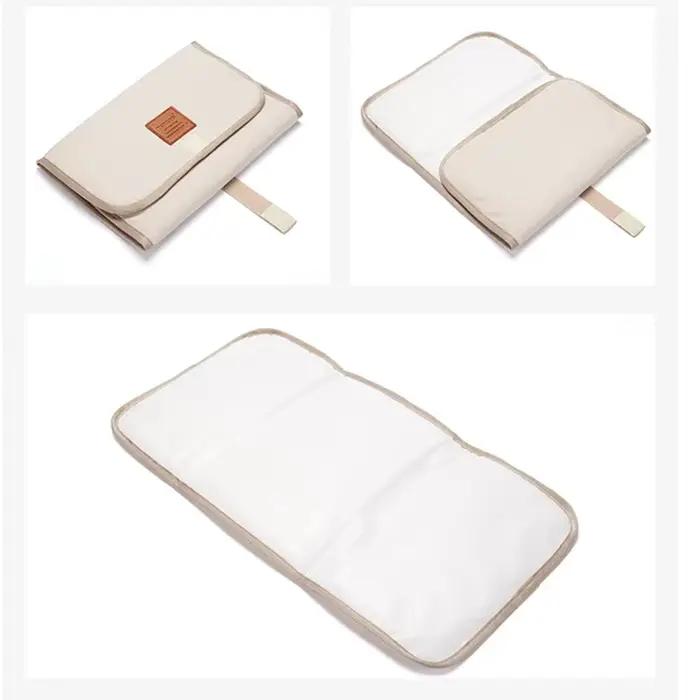 Tapis à langer Portable pliable et lavable pour bébé, Compact, pour voyage, imperméable, pour change