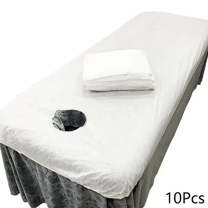 Couvre-lit élastique respirant en tissu non tissé doux pour salon de beauté, draps de lit de poulet,