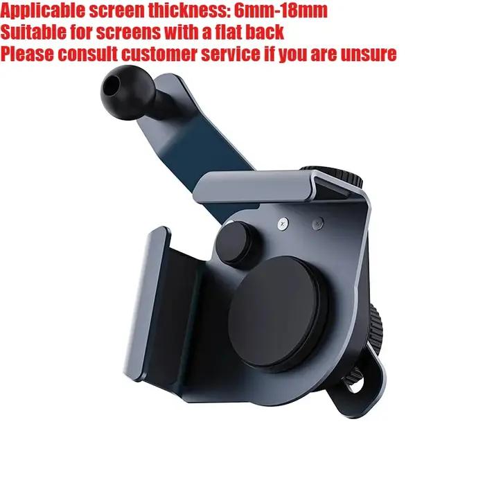 Support de téléphone de voiture en alliage d'aluminium réglable multi-angles style pince accessoire universel pour écran de téléphone portable occasions spéciales conduite quotidienne et voyages