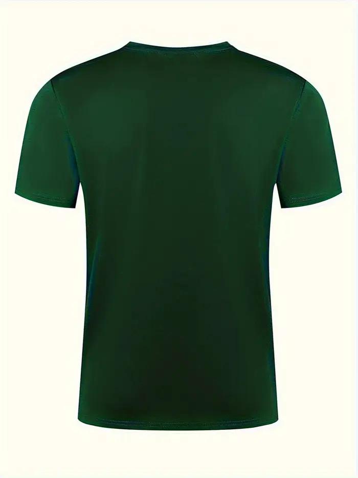 T-shirt à manches courtes et col rond pour hommes, 100% pur coton, coupe ample, décontracté, grande