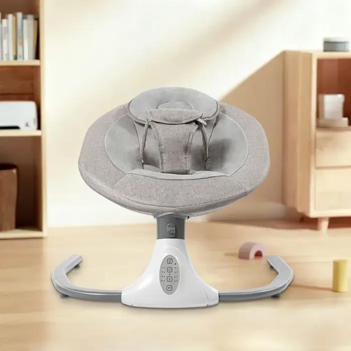 Berceau électrique pour bébé, chaise à bascule automatique pour nouveau-né avec musique Bluetooth et