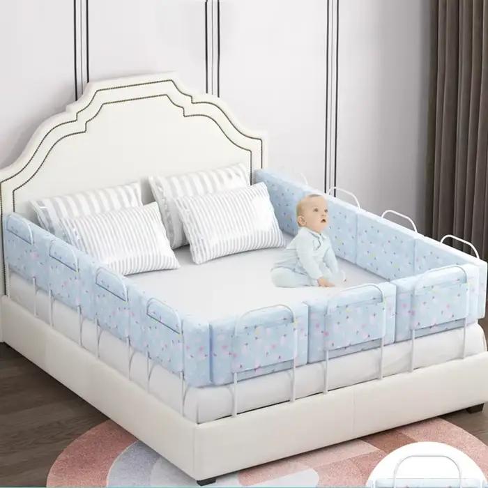 Barrière de lit pour nouveau-né pare-chocs de lit rail de traction garde-corps de sécurité réglable parc pour chambre d'enfant modèle R64 chambre d'enfant sécurité enfant jeu chambre sécurisée nouveau-né