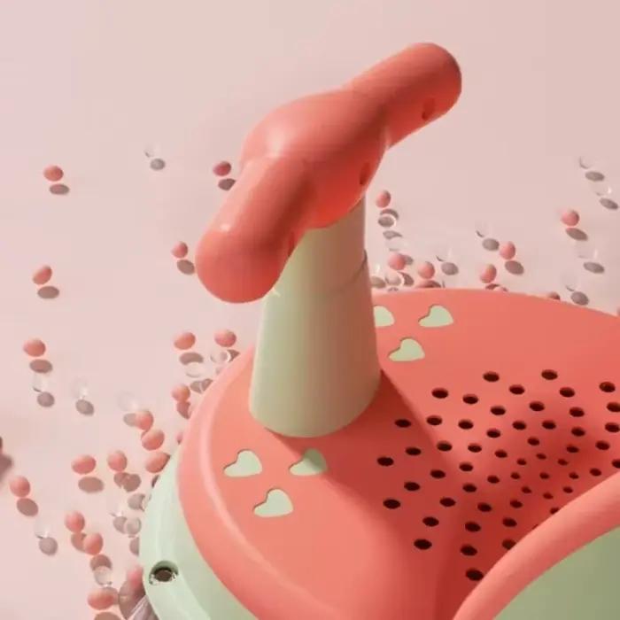 Siège de douche anti-brûlure pour bébé avec ventouse support de bain portable nouveau-né siège de jeu accessoire de croissance pour enfants moments de bain sécurisés avec bébé