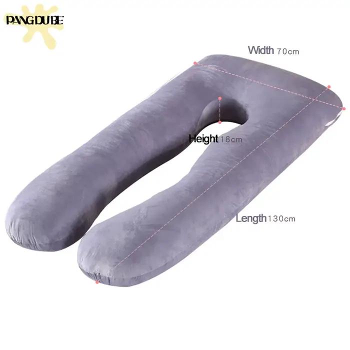 Oreiller de grossesse 130x70cm, oreiller de taille pour femmes enceintes, oreiller d'allaitement, co