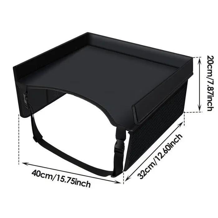 Plateau de voyage pour siège auto, table de jeu, organisateur de rangement, porte-gobelet, étanche,