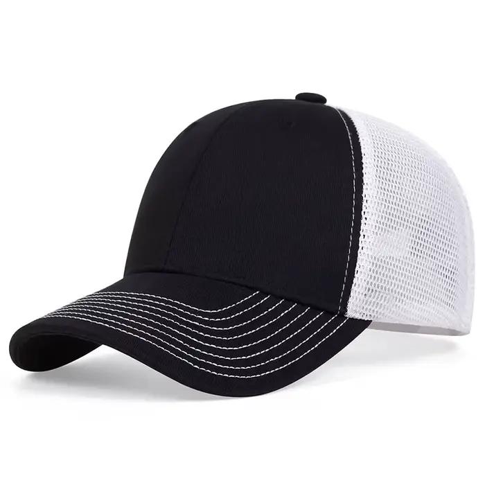 Casquette de Baseball unisexe à 8 lignes sur le bord du chapeau, chapeaux décontractés réglables pou