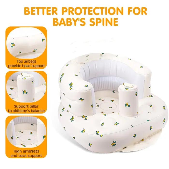 Canapé gonflable pour enfants, canapé gonflable pour bébés de 3 mois et plus, sièges pour bébés, gon