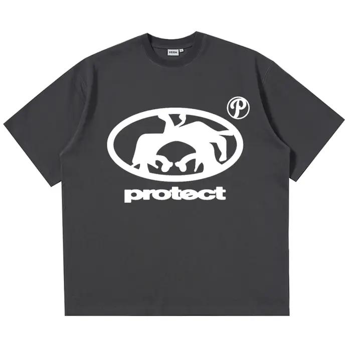 T-Shirt manches courtes pour hommes, surdimensionné, 100% coton, graphique, Harajuku, Vintage, mode