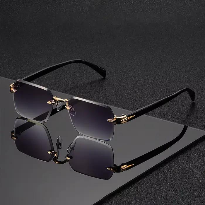 Lunettes de soleil classiques unisexes à la mode, sans cadre, tendance, pour Costume de vacances, me