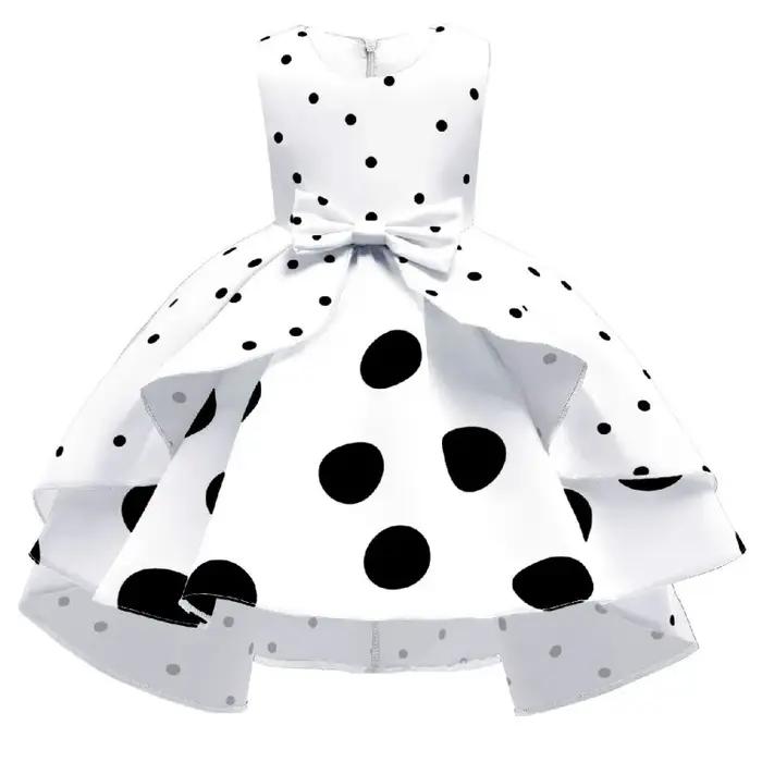 Robe fleurs rayures petite fille princesse fête cérémonie mariage Noël anniversaire élégante enfants vêtements occassions spéciales
