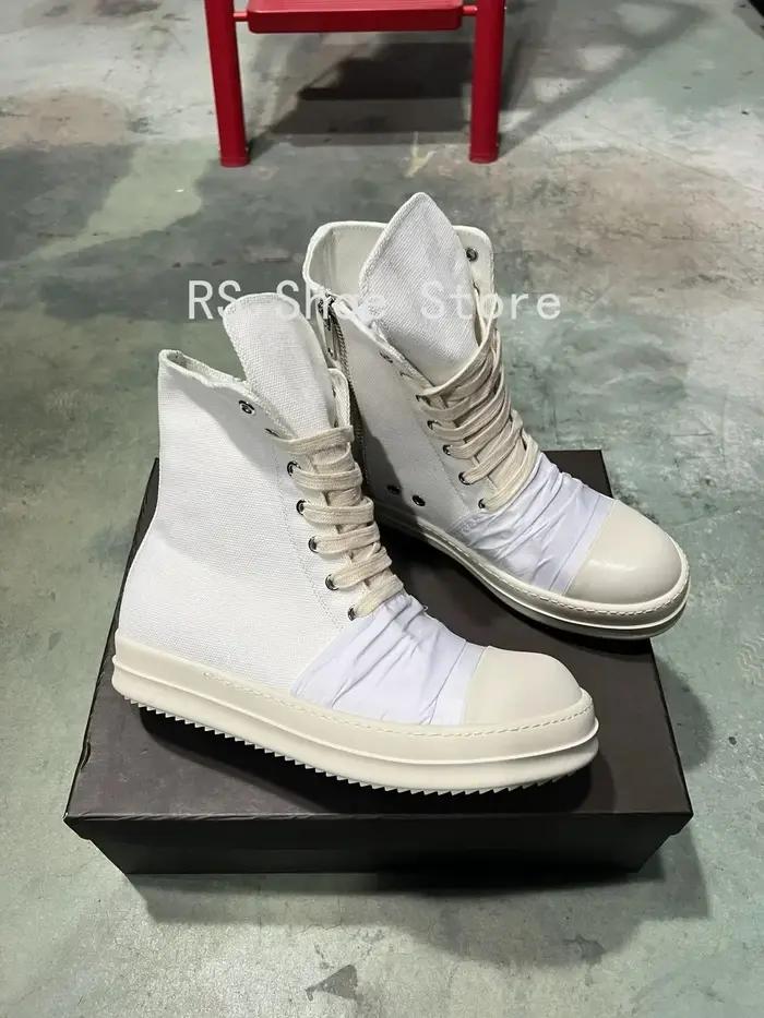 Ro marque Ro hommes chaussure femmes Sneaker blanc toile chaussures haut espadrilles décontractées f