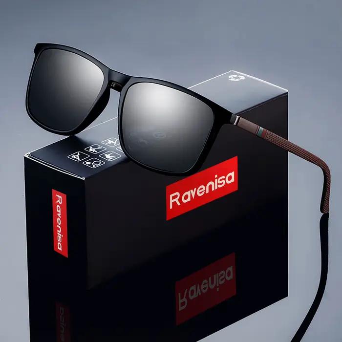 Lunettes de soleil polarisées carrées pour hommes