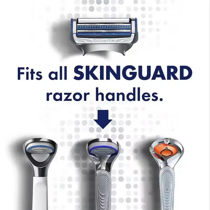 Lames de rasoir Gillette SkinGuard pour hommes, recharge de 2 lames pour peaux sensibles, têtes de r