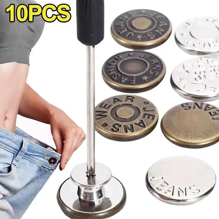 Lèvent de taille réglables sans clous pour jeans, extensions de taille, poignées amovibles, vêtement