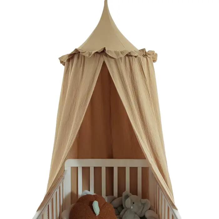 Auvent de lit suspendu en mousseline 100% coton de qualité supérieure, tente décorative, auvent de p
