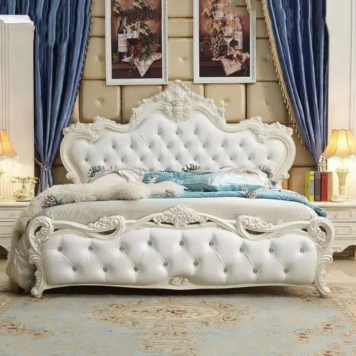 Cadres de lit avec tête de lit 150x200cm lits doubles modernes multifonctionnels tables de nuit pour enfants meubles pour chambre à coucher accessoires pour la maison occasions spéciales chambre à coucher harmonieuse