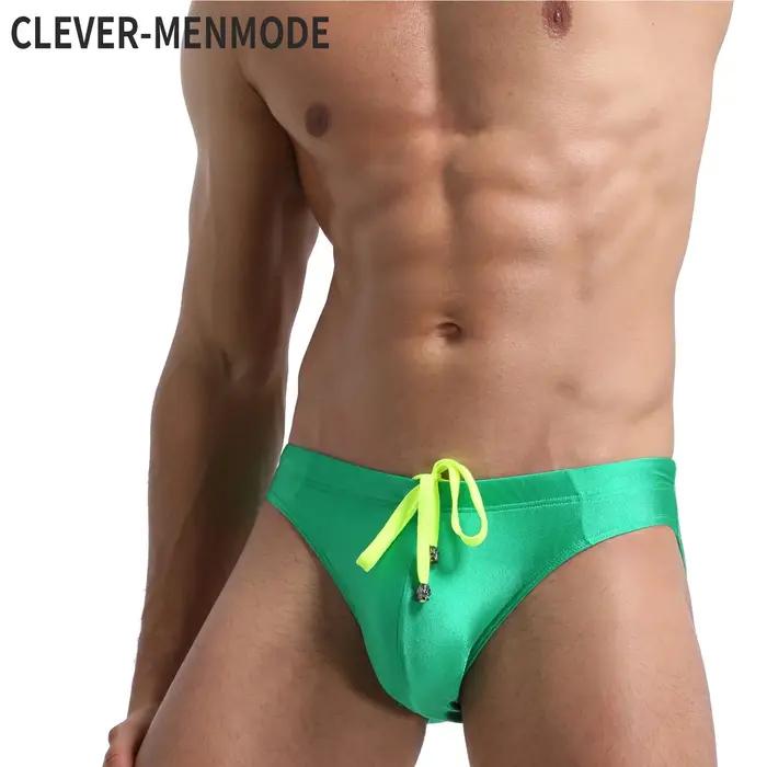 Maillot de bain à séchage rapide pour hommes, culotte sexy, taille basse, bikini de plage, vêtements