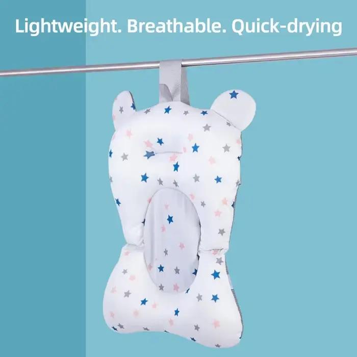 Tapis de soutien de siège de bain antidérapant doux et confortable pour nouveau-né coussin de corps pliable chaise de baignoire oreiller de bain moments de bain spéciaux
