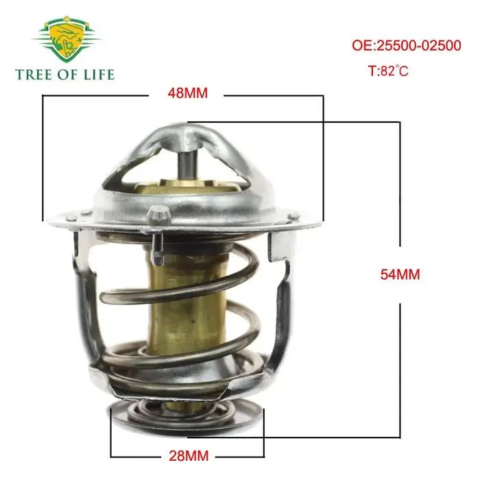 Thermostat de liquide de refroidissement moteur 25500 02500, pour Hyundai ATOZ MX ATOZ PRIME GETZ/CL