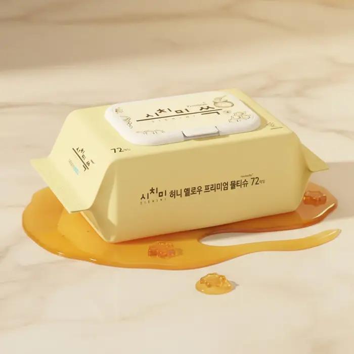 Lingettes bébé Shicimi Honey Wet Premium 72 paquets - Gouture EWG qualité tout vert pour peau sensible