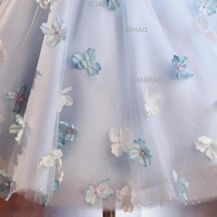 Robe de demoiselle d'honneur pour filles, robe de petite fée princesse, costume de spectacle pour en