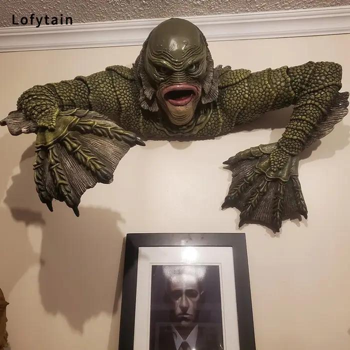 Créature du lagon noir, modèle de figurine tombe, Cosplay, lézard, homme monstre, décoration extérie