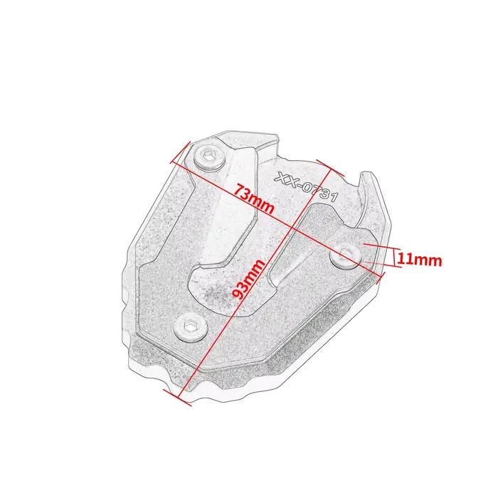 Plaque d'extension de support d'agrandisseur de pied pour Triumph Tiger 900, Tiger900 Rally Rro 2021