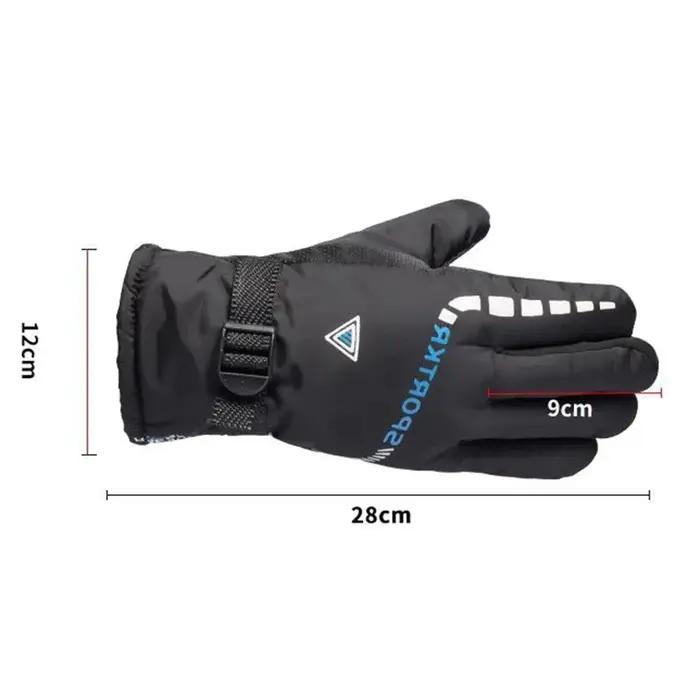 Gants de cyclisme thermiques chauds d'hiver en plein air imperméables antidérapants sport Ski cyclis