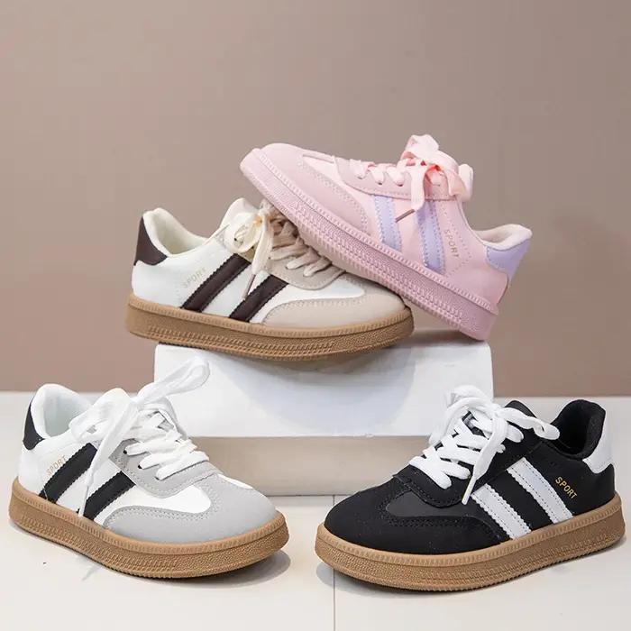 Chaussures De planche pour enfants baskets pour garçons 3-18 ans kaki garçons filles chaussures simp