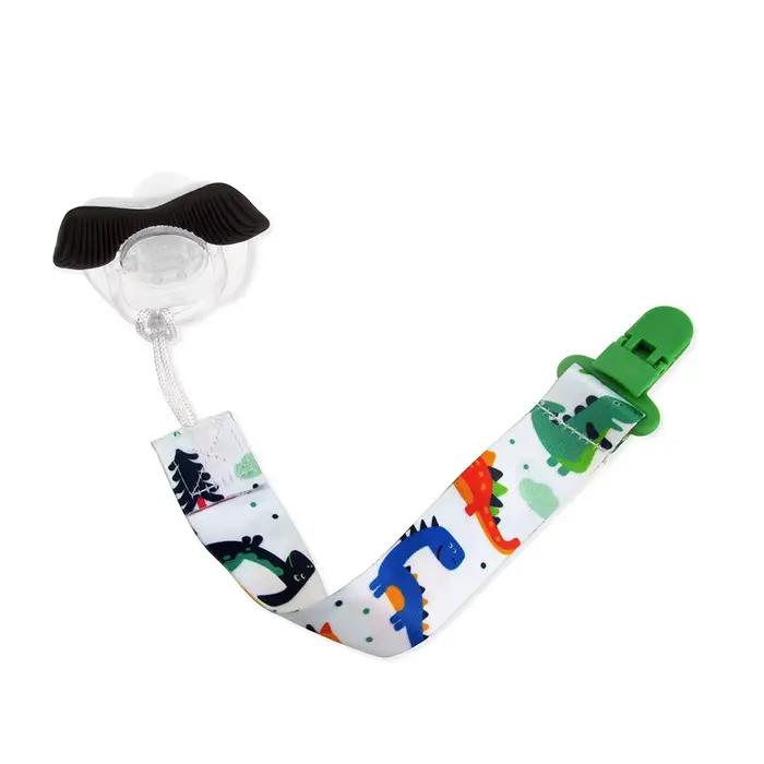 Chaîne bébé sucette factice pince 3 pièces/ensemble personnalisé attache-sucette porte-mamelon pour