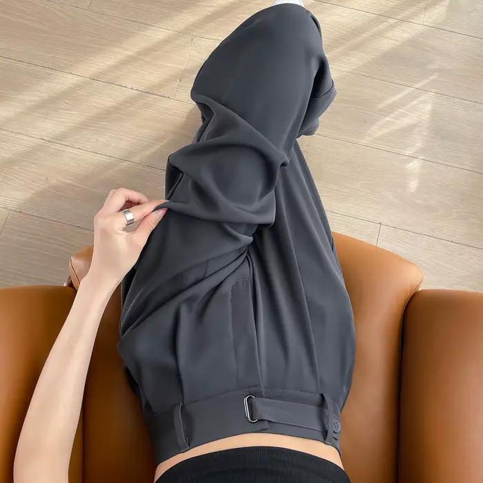 Pantalon large taille haute uni pour femme, nouvelle collection printemps-été 2026, élégant, droit,