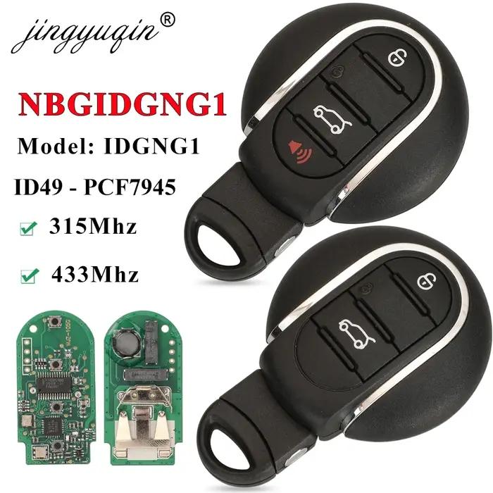 Jingyuqin 3/4BTN clé de voiture à distance intelligente 315MHz 434MHz ID49 pour BMW Mini Cooper Coun