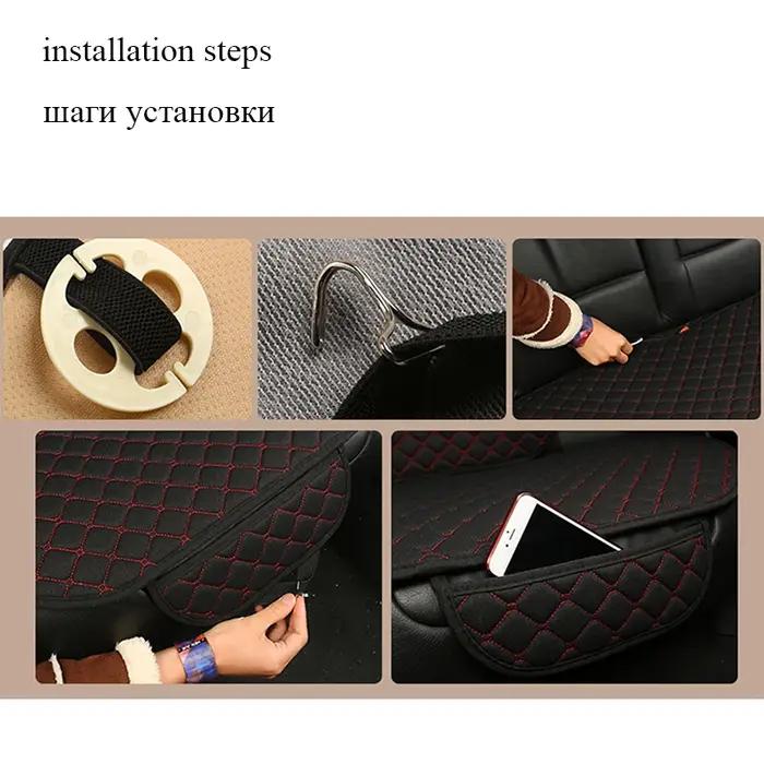 Housse de protection universelle pour siège de voiture, en lin, avant, arrière, été, tapis de coussin, berline, Suv, pick-up, accessoires d'intérieur de voiture