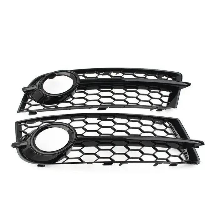 1 paire de calandre de phare antibrouillard de voiture noir brillant pour Audi TT 8J 2006 – 2014, co
