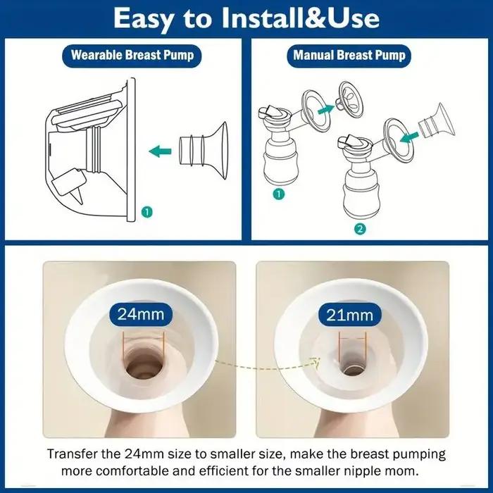 Kit de dimensionnement de bride de 11 tailles pour bride/bouclier de 24 mm de la plupart des pompes,