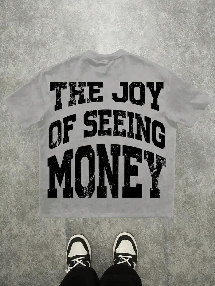Le nouveau T-shirt pour hommes pour l'été 2025 comprend un motif de lettres 3D décontracté, à la mod