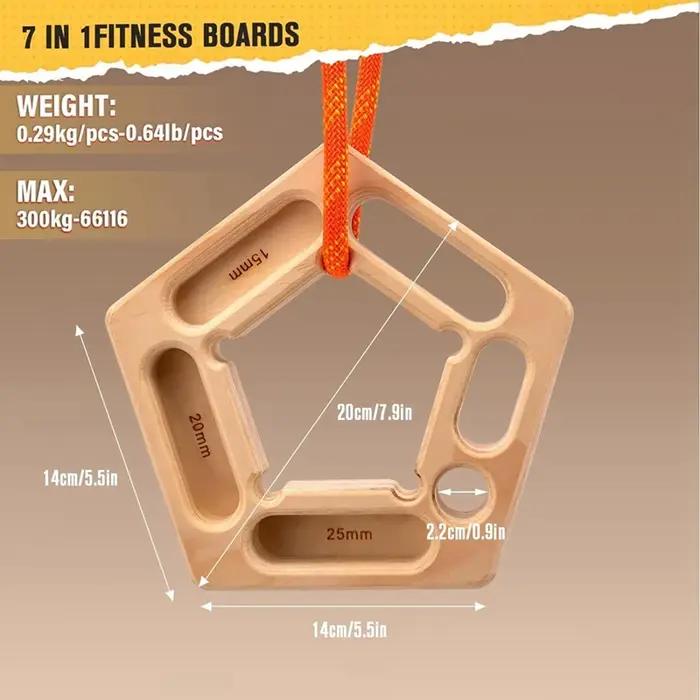 A21I-support de planche à suspendre en bois pour l'escalade, planche à suspendre Portable, renforcem