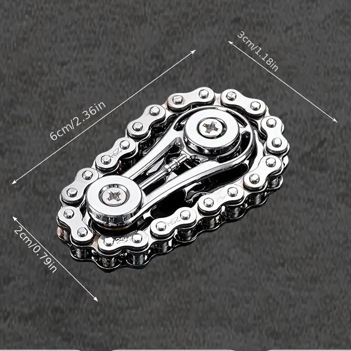 Nouvelles pignons volant d'inertie doigt Gyro Fidget Spinner anti-stress anxiété chaînes de vélo en