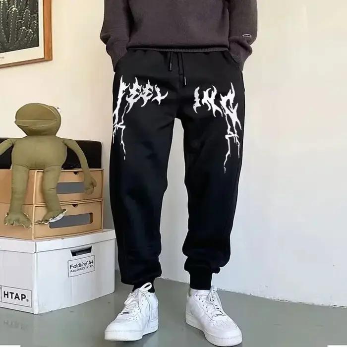 2025 pantalons de survêtement tendance pour hommes automne/hiver nouveaux pantalons de Jogging Fitne
