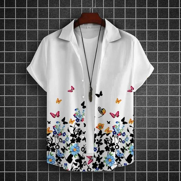 Chemise hawaïenne Simple surdimensionnée pour hommes, mode imprimée en 3d, haut rétro décontracté, v