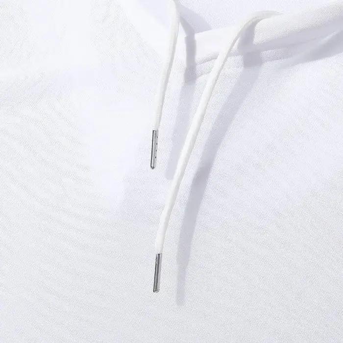 Nouveau Chic hommes à capuche sport débardeurs Sexy couleur unie Transparent sans manches T-shirt ét