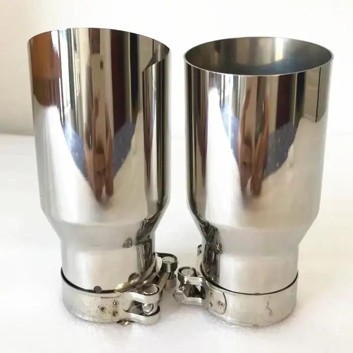 Silencieux d'échappement universel en acier inoxydable 304, 1 pièce, accessoire de voiture, modifica