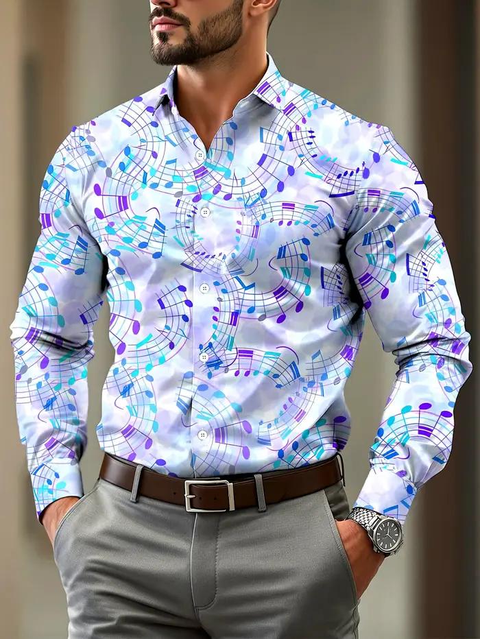 Chemise élégante à manches longues pour hommes, chemise boutonnée décontractée adaptée à un usage qu